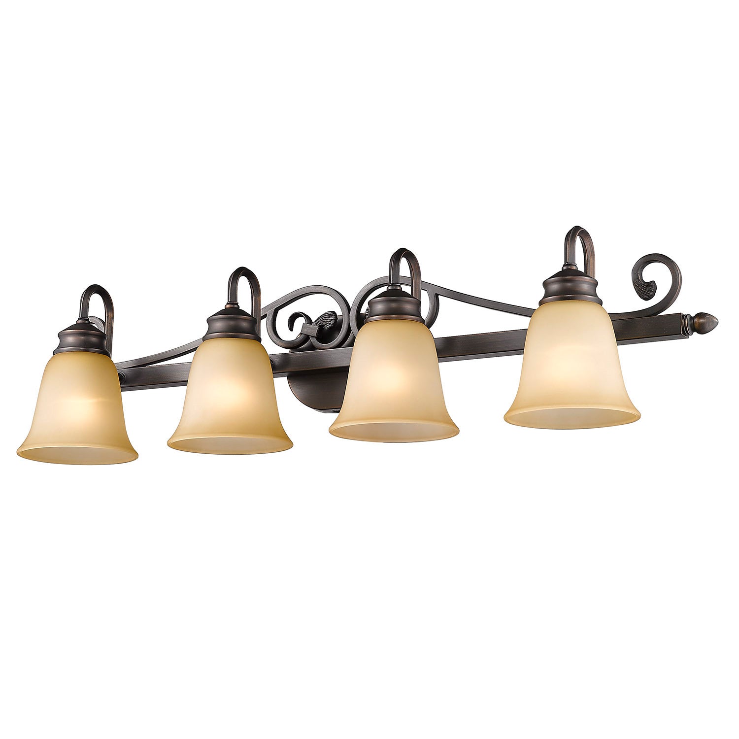Golden - 4074-4 RBZ - Four Light Vanity - Belle Meade - Rubbed Bronze