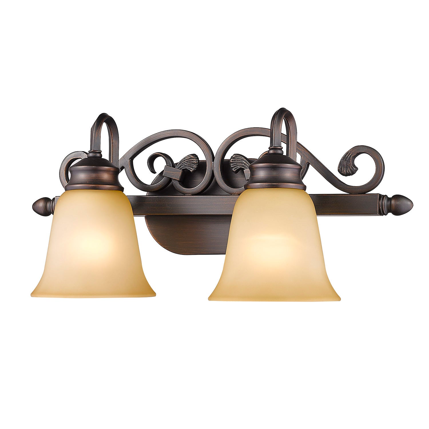 Golden - 4074-2 RBZ - Two Light Vanity - Belle Meade - Rubbed Bronze