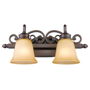 Golden - 4074-2 RBZ - Two Light Vanity - Belle Meade - Rubbed Bronze