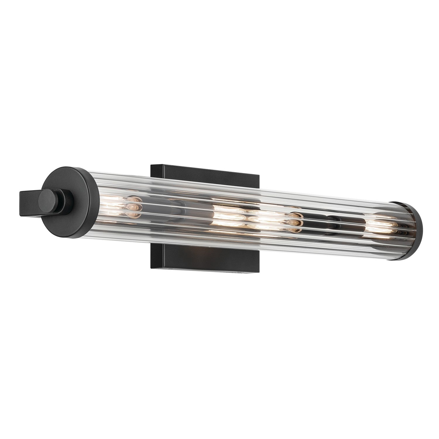 Kichler - 45649BK - Four Light Linear Bath - Azores - Black