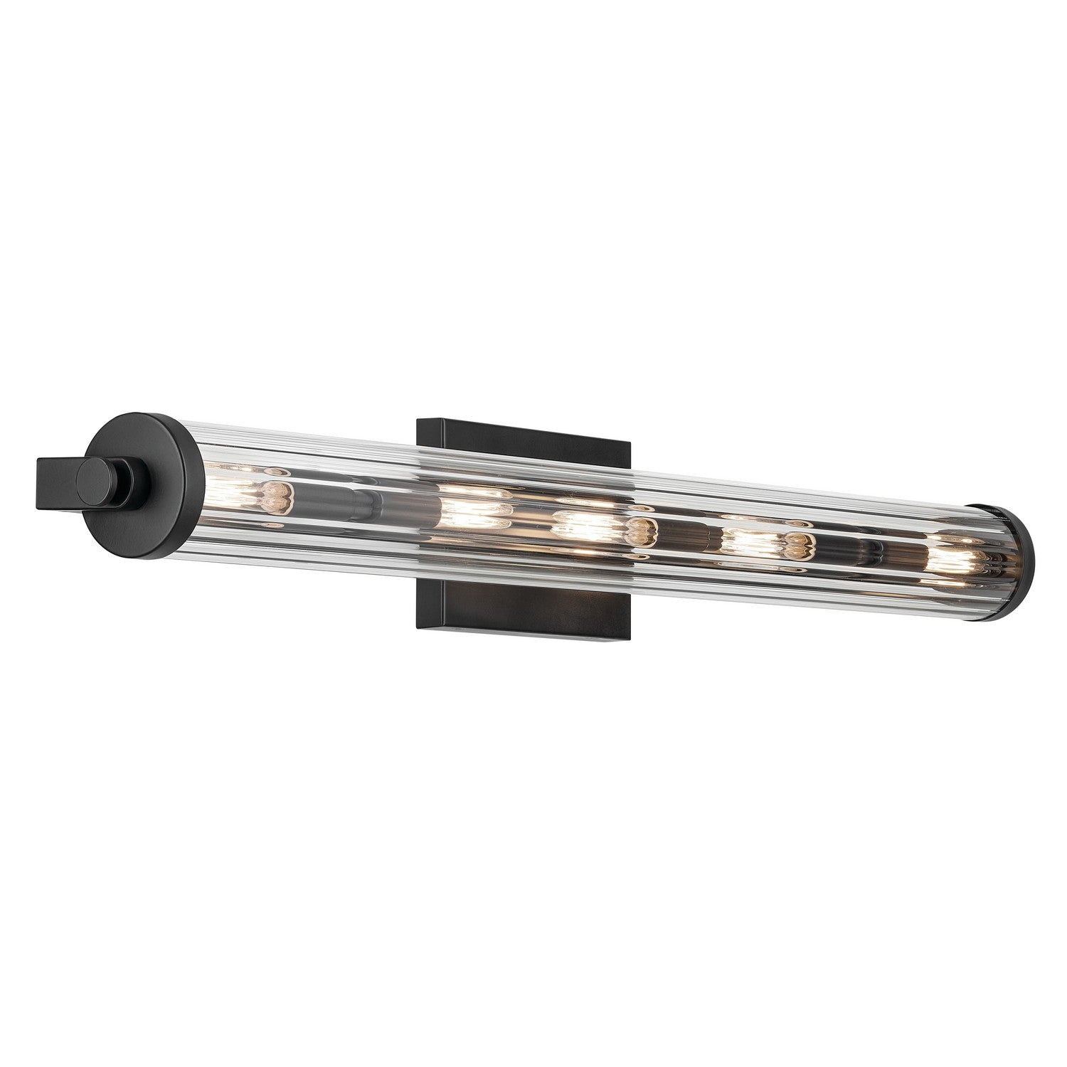 Kichler - 45650BK - Five Light Linear Bath - Azores - Black