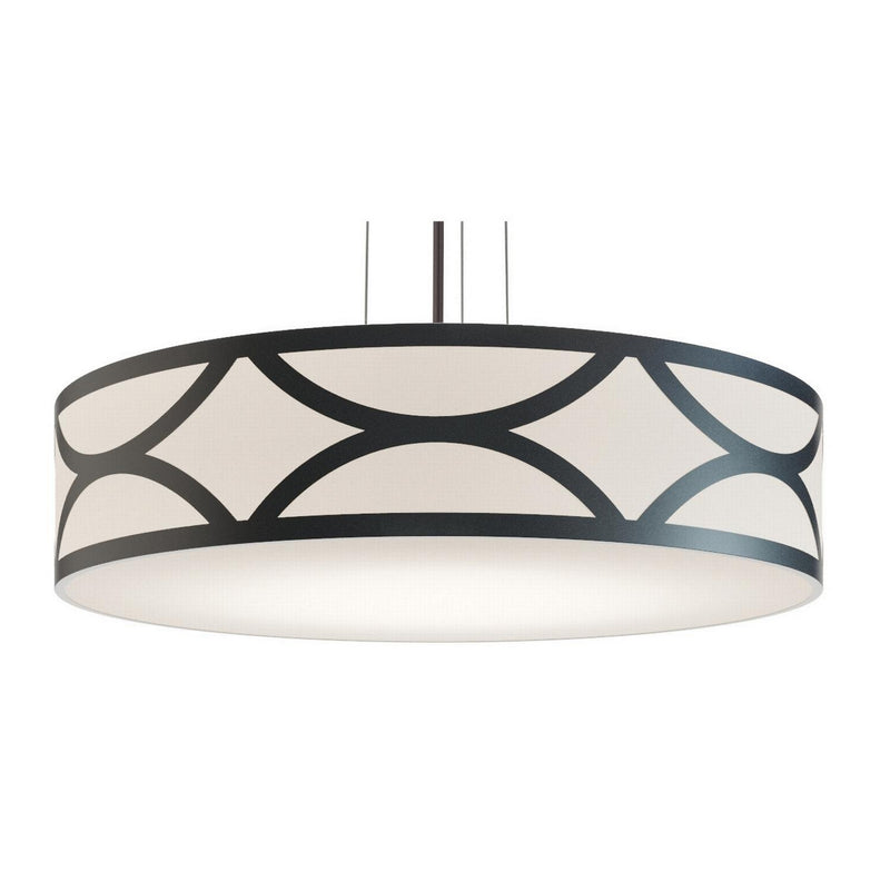 AFX Lighting - LAKP30MBBK - Four Light Pendant - Lake - Black