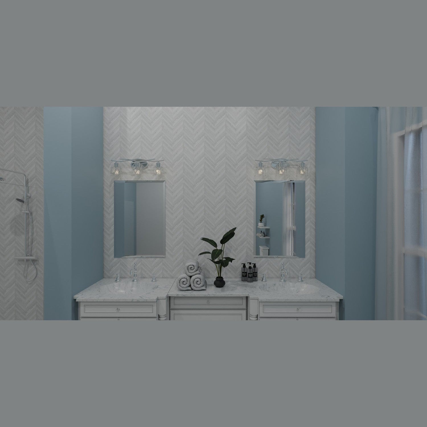 Quoizel - ALE8624C - Three Light Bath - Ansley - Polished Chrome