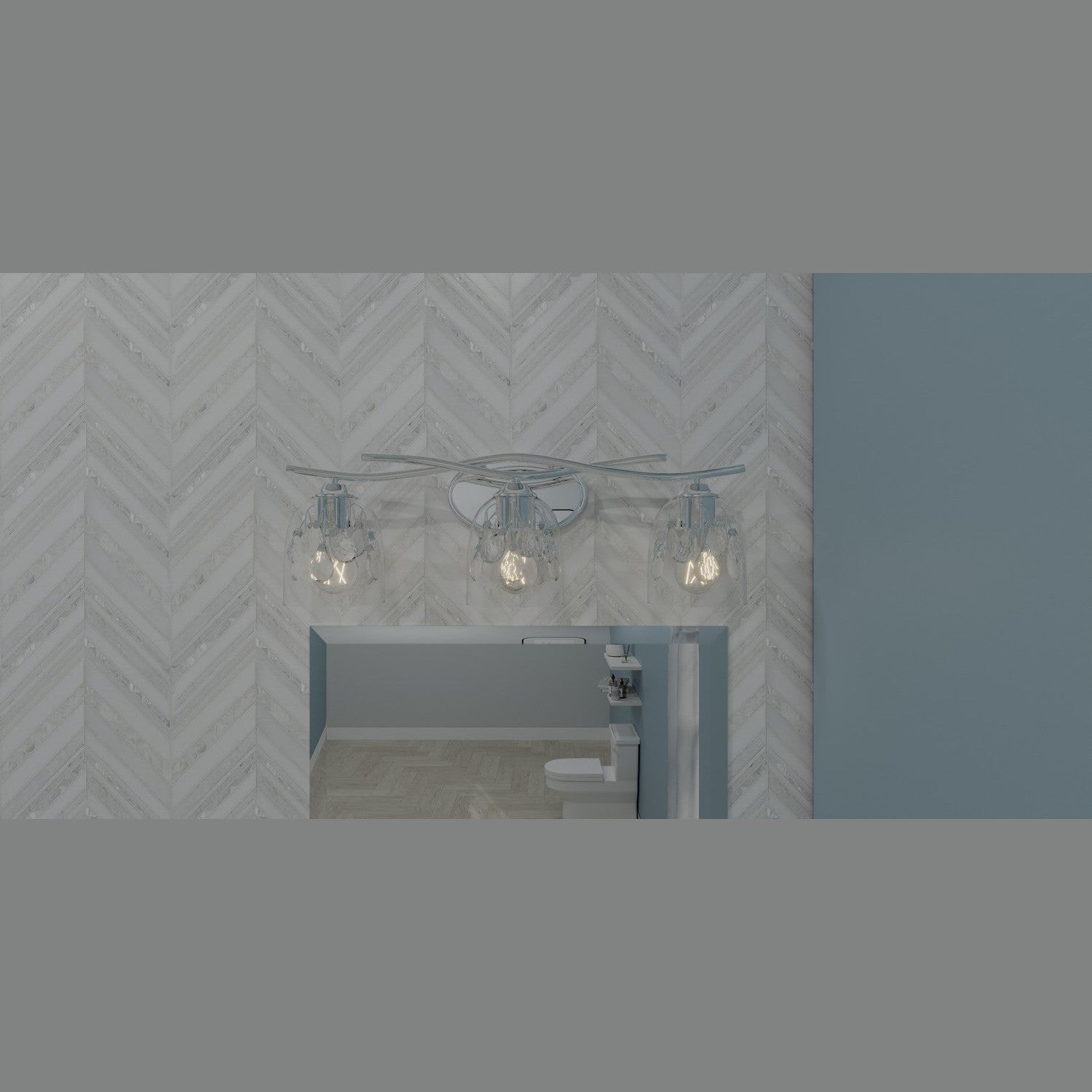 Quoizel - ALE8624C - Three Light Bath - Ansley - Polished Chrome