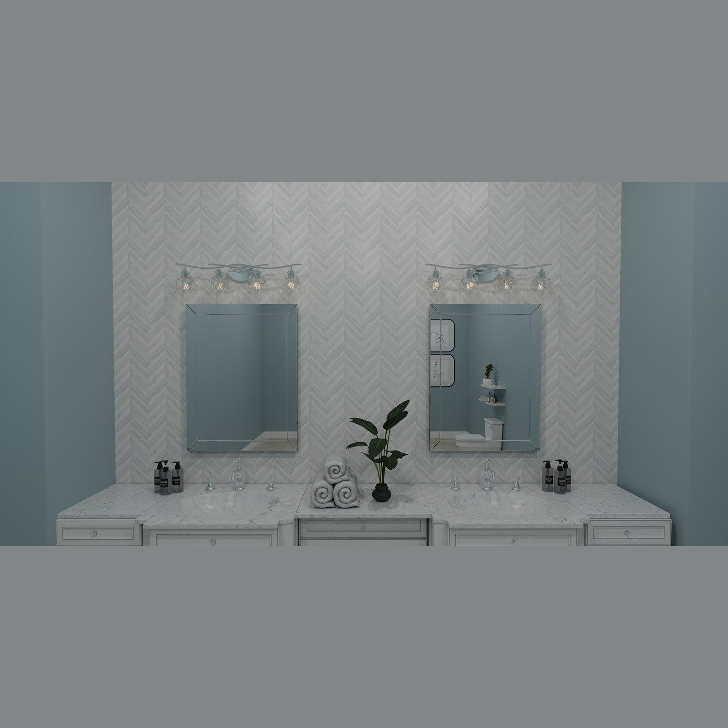 Quoizel - ALE8633C - Four Light Bath - Ansley - Polished Chrome