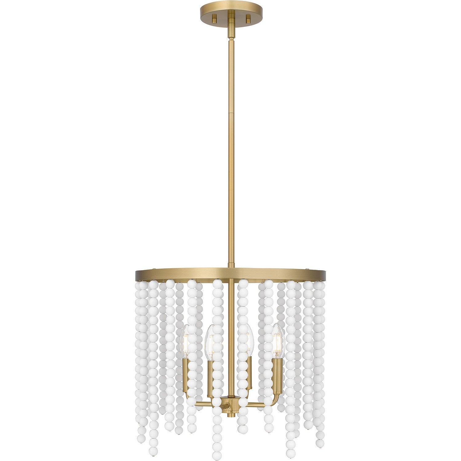Quoizel - APE2816AB - Four Light Pendant - Apelle - Aged Brass