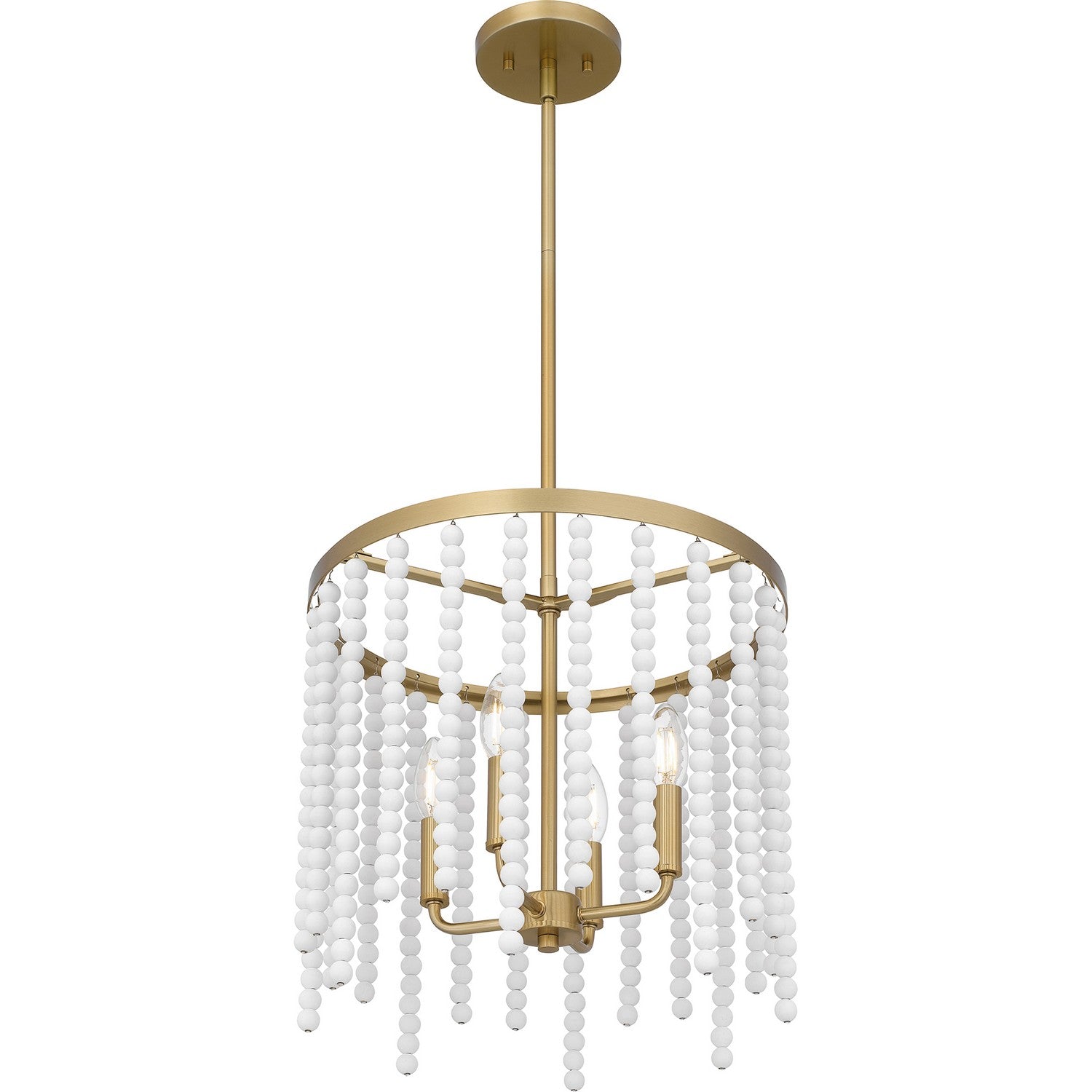 Quoizel - APE2816AB - Four Light Pendant - Apelle - Aged Brass