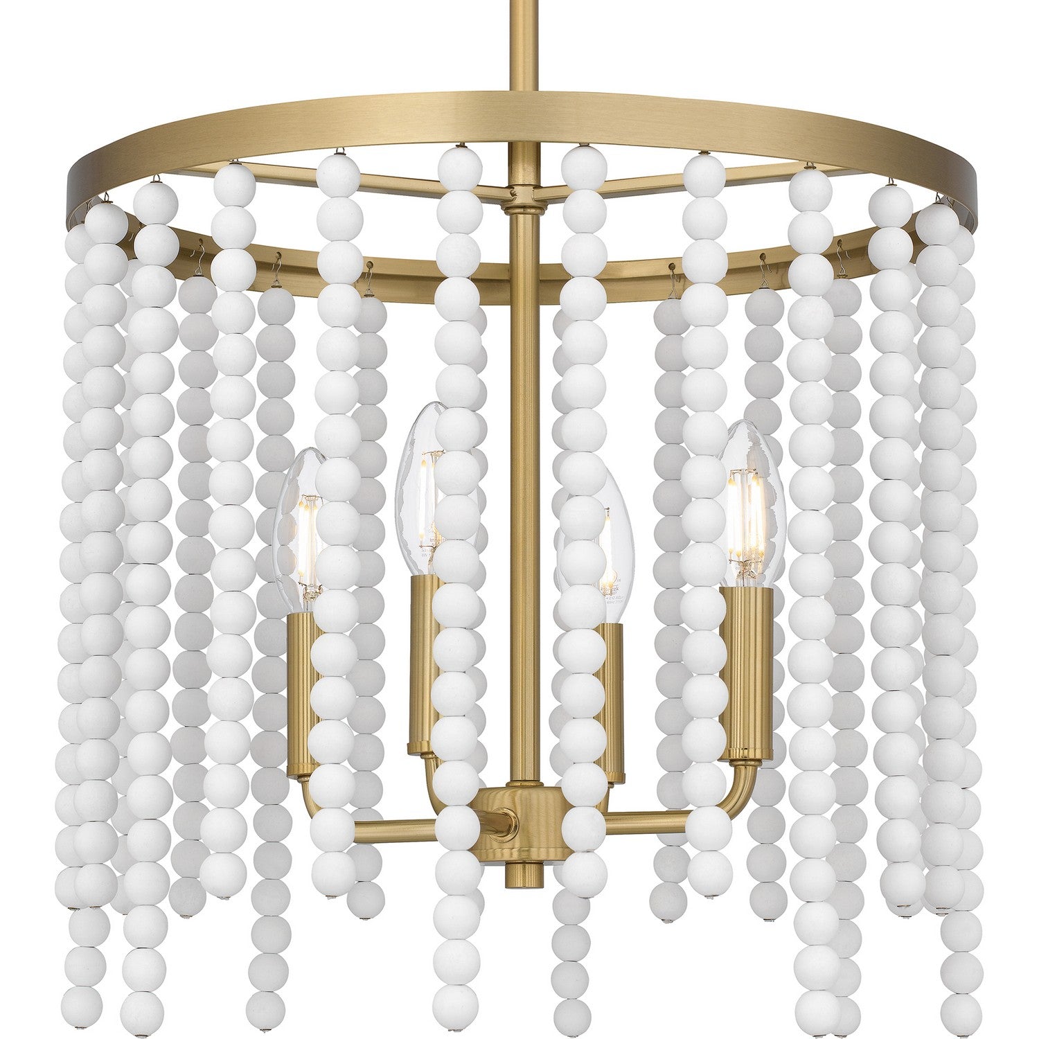 Quoizel - APE2816AB - Four Light Pendant - Apelle - Aged Brass