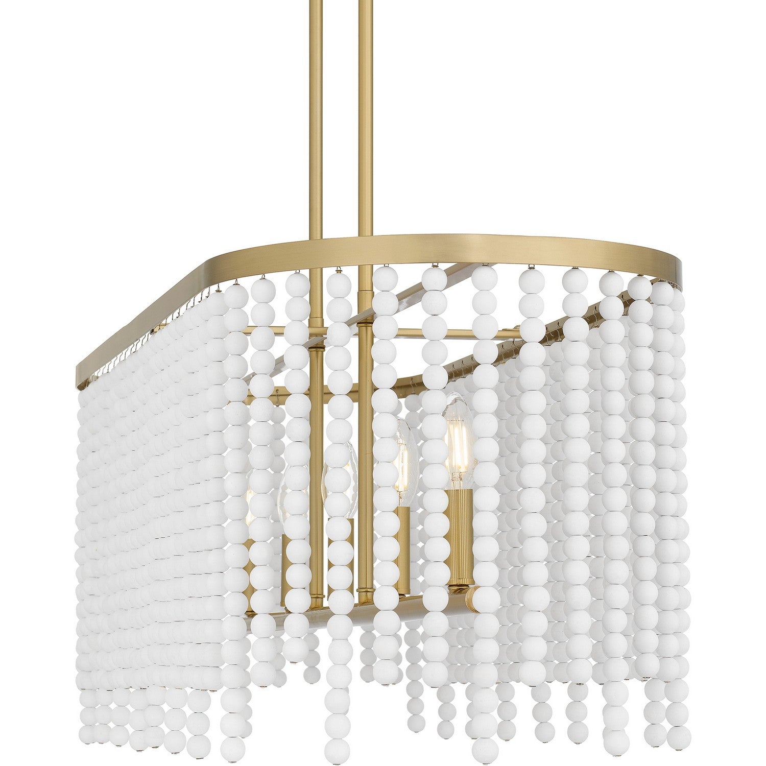 Quoizel - APE542AB - Five Light Linear Chandelier - Apelle - Aged Brass
