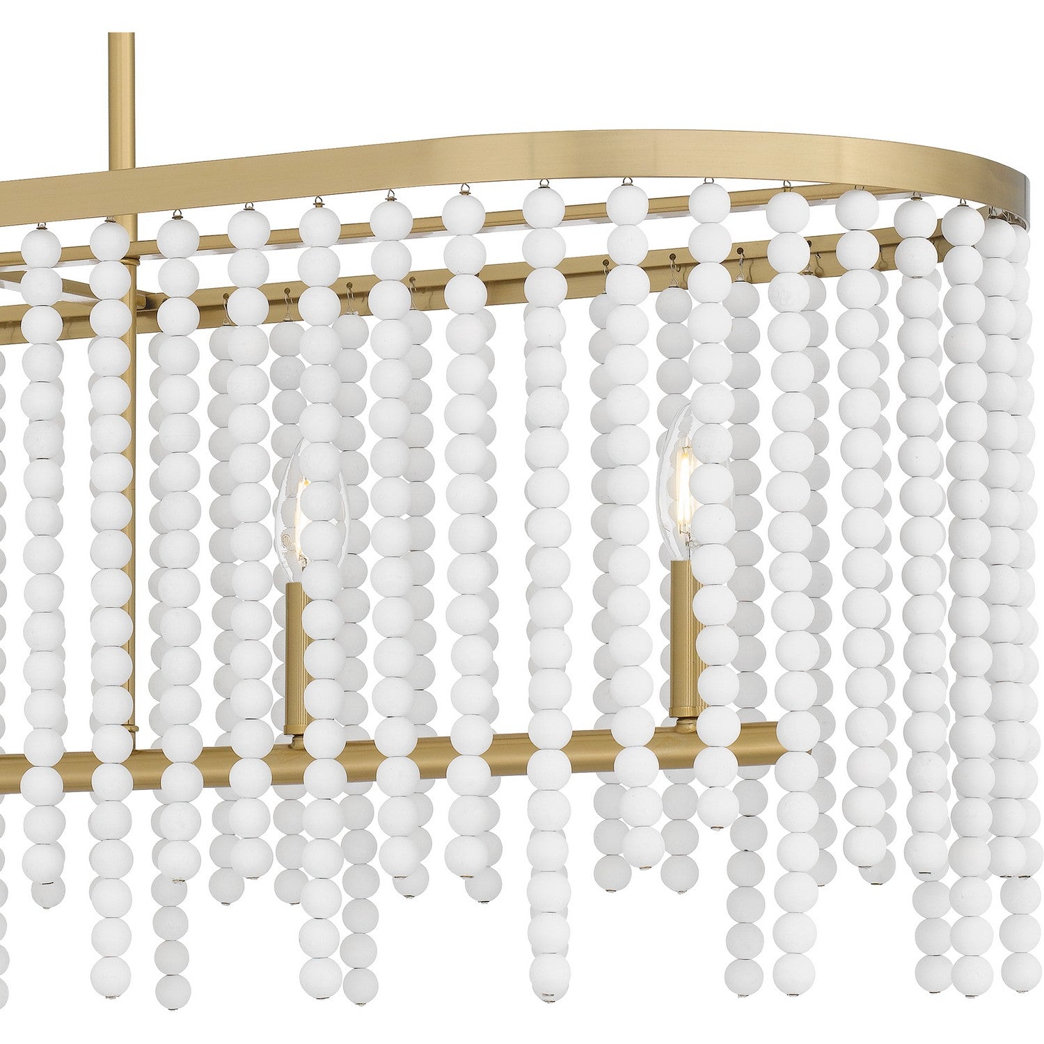 Quoizel - APE542AB - Five Light Linear Chandelier - Apelle - Aged Brass
