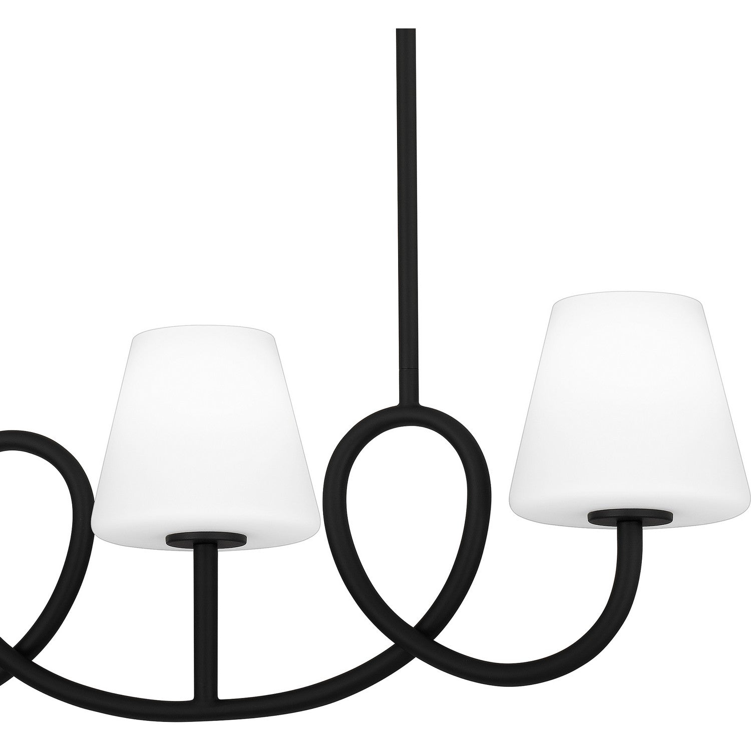 Quoizel - ATK440MBK - Four Light Linear Chandelier - Atkins - Matte Black