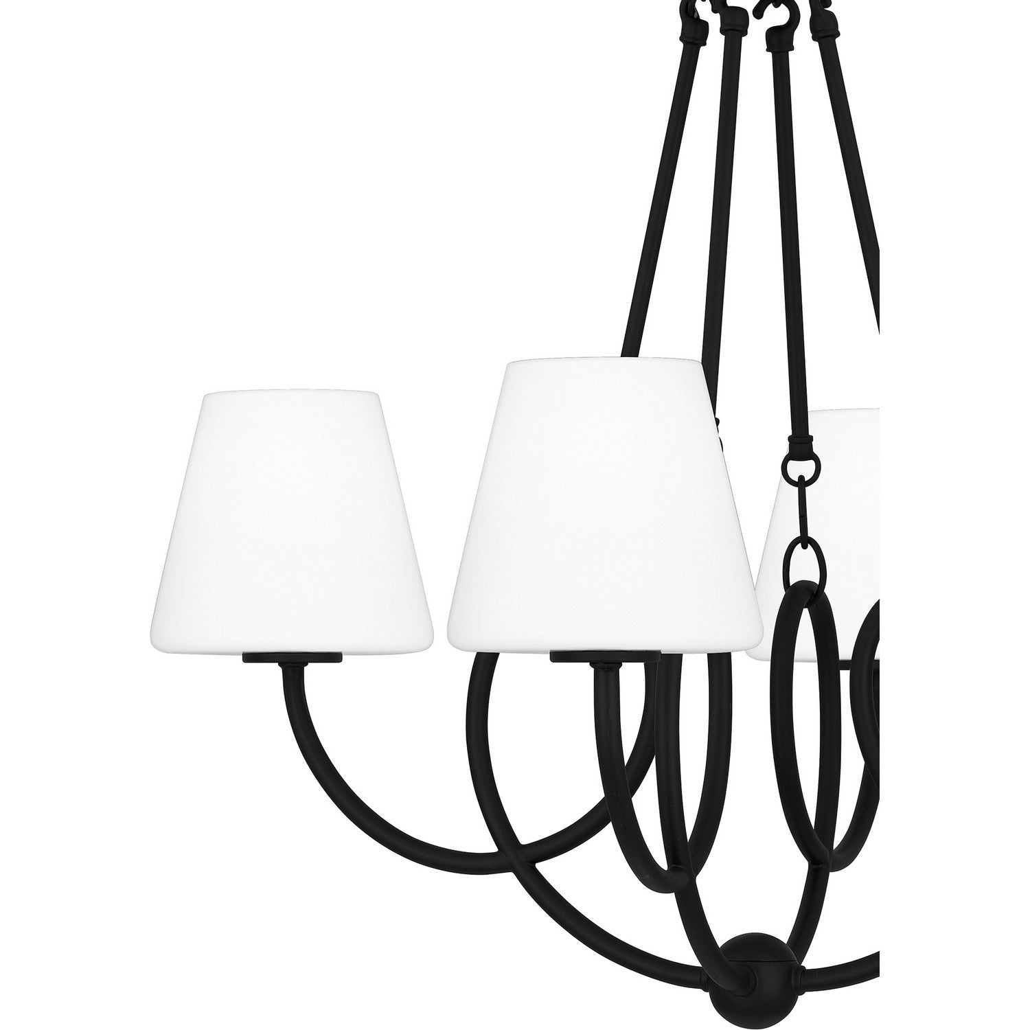 Quoizel - ATK5027MBK - Four Light Chandelier - Atkins - Matte Black