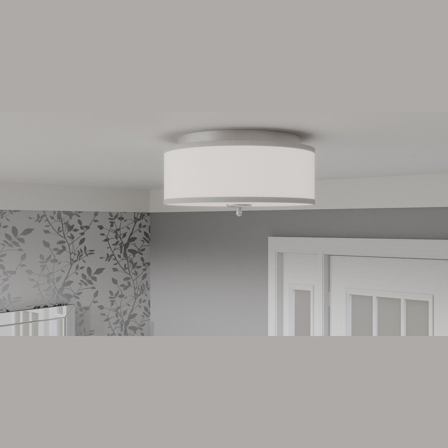 Quoizel - BLA1616BN - Three Light Flush Mount - Blanche - Brushed Nickel
