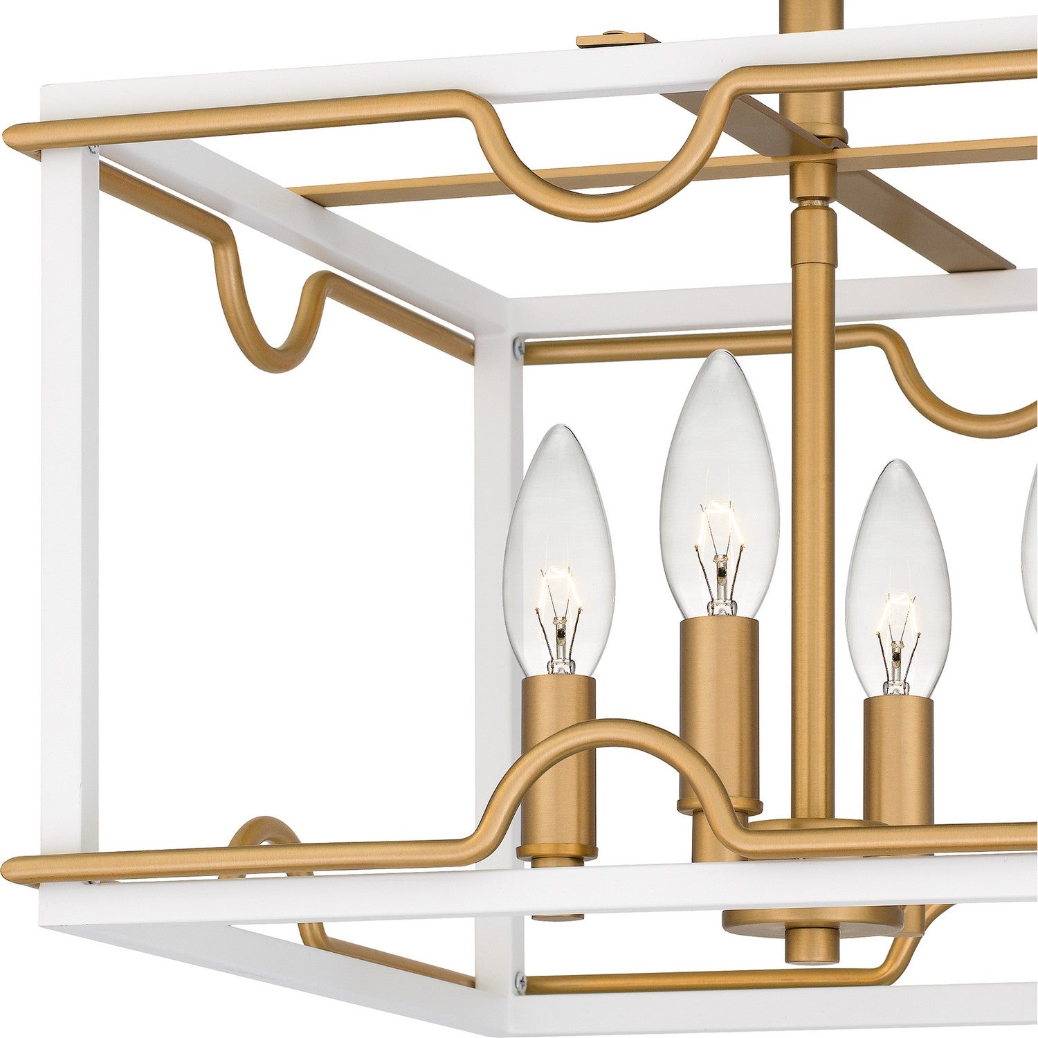 Quoizel - BNK1714W - Four Light Semi Flush Mount - Brinkman - Matte White