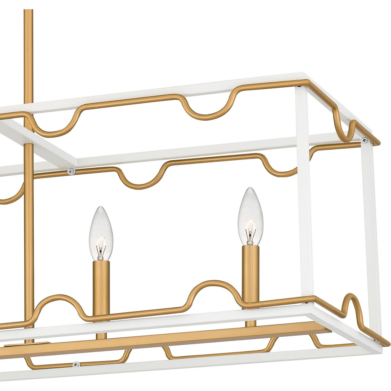 Quoizel - BNK542W - Five Light Linear Chandelier - Brinkman - Matte White