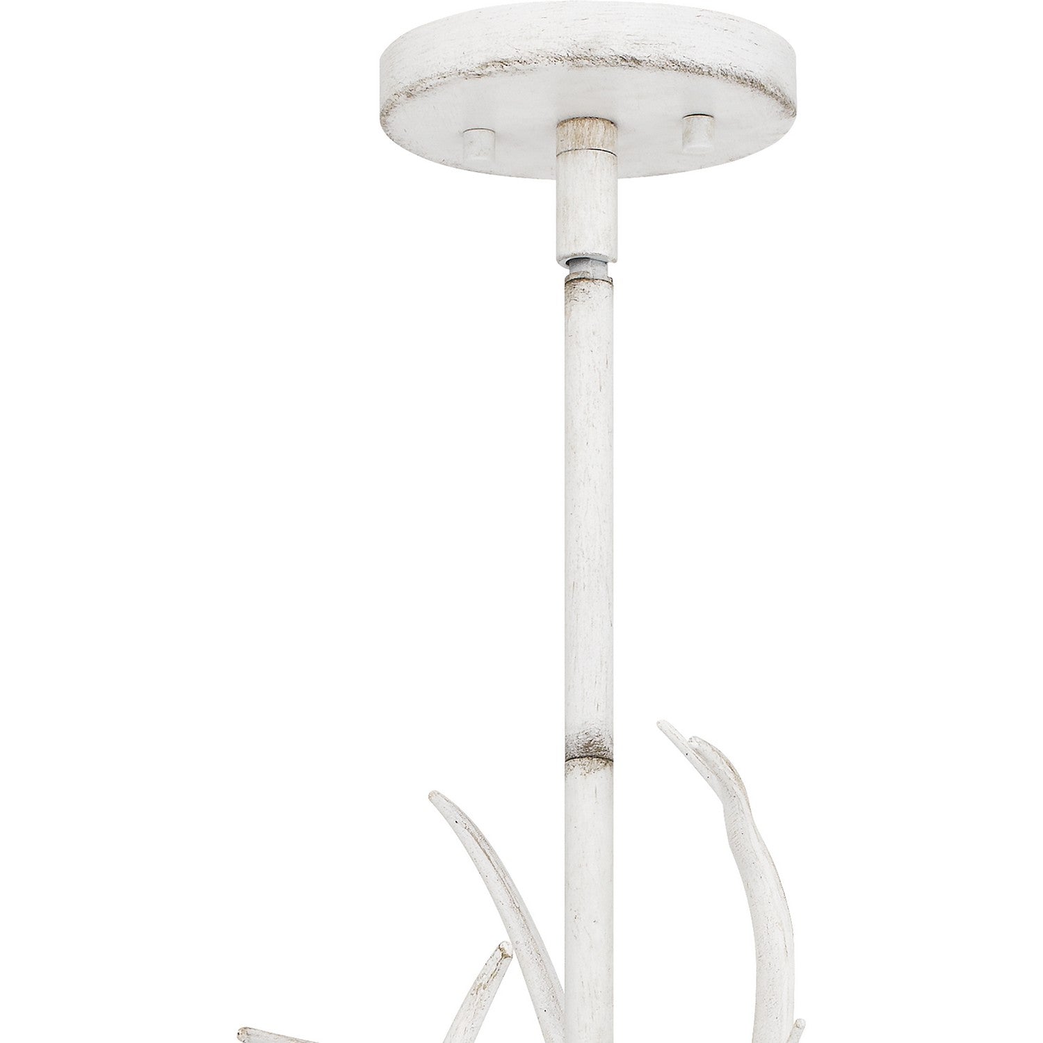 Quoizel - BSH640AWH - Six Light Linear Chandelier - Brosh - Antique White