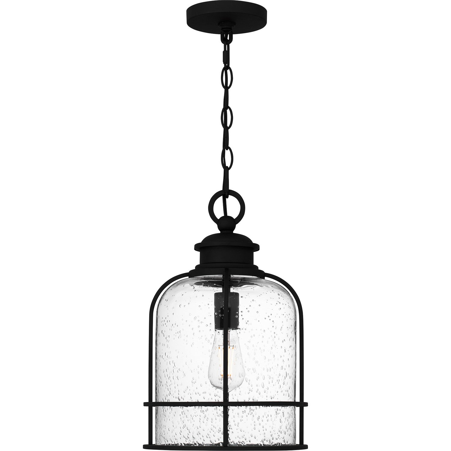 Quoizel - BWE1910EK - One Light Outdoor Hanging Lantern - Bowles - Earth Black