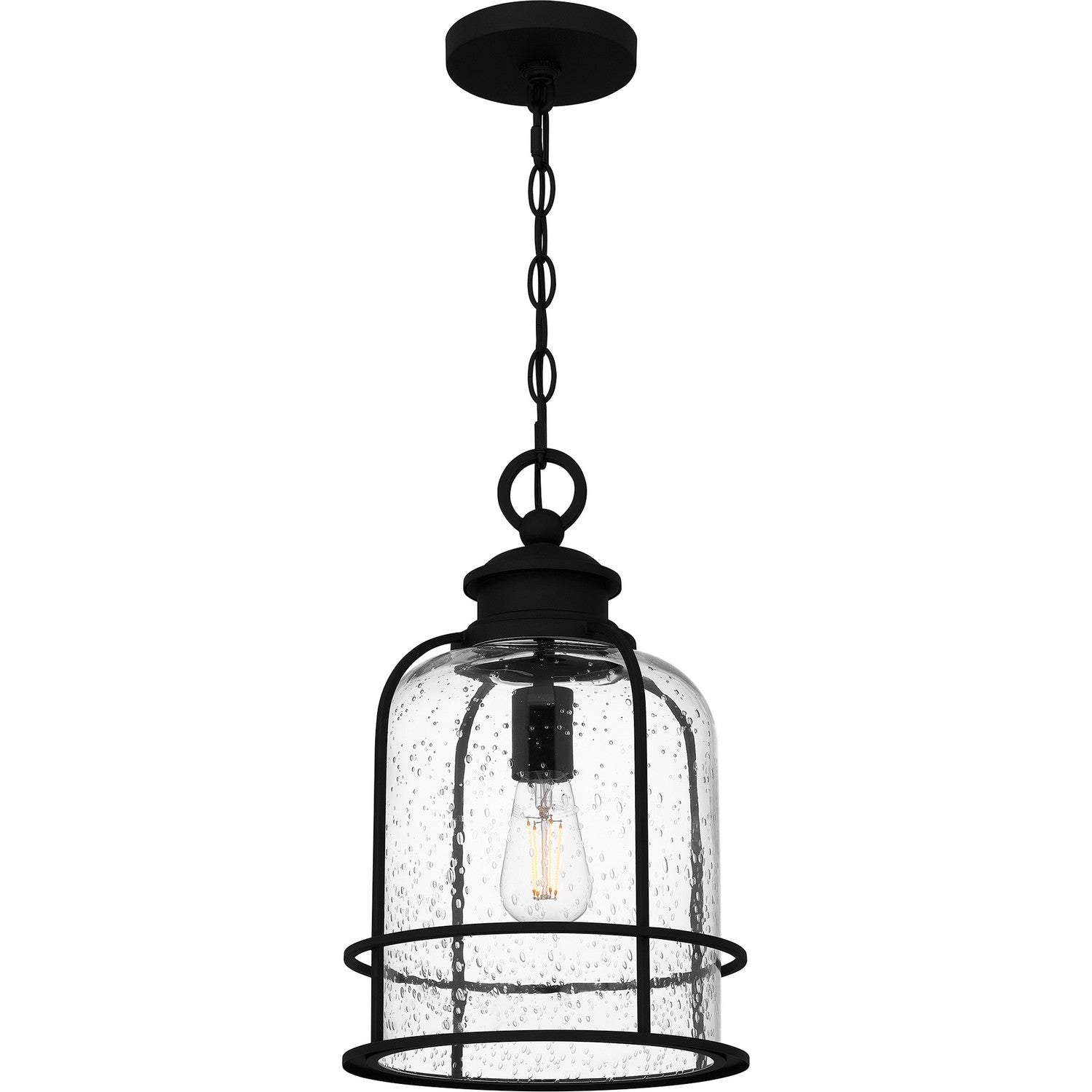 Quoizel - BWE1910EK - One Light Outdoor Hanging Lantern - Bowles - Earth Black
