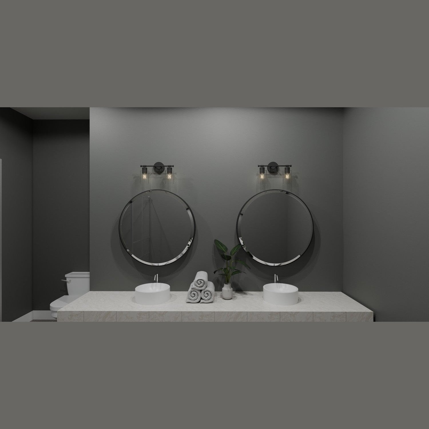 Quoizel - CAP8615MBK - Two Light Bath - Caputo - Matte Black