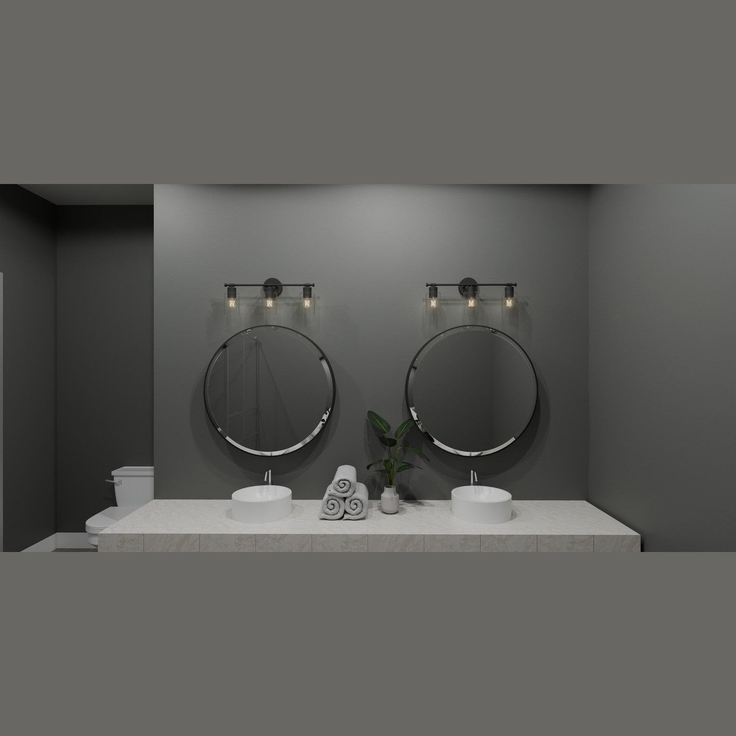 Quoizel - CAP8623MBK - Three Light Bath - Caputo - Matte Black