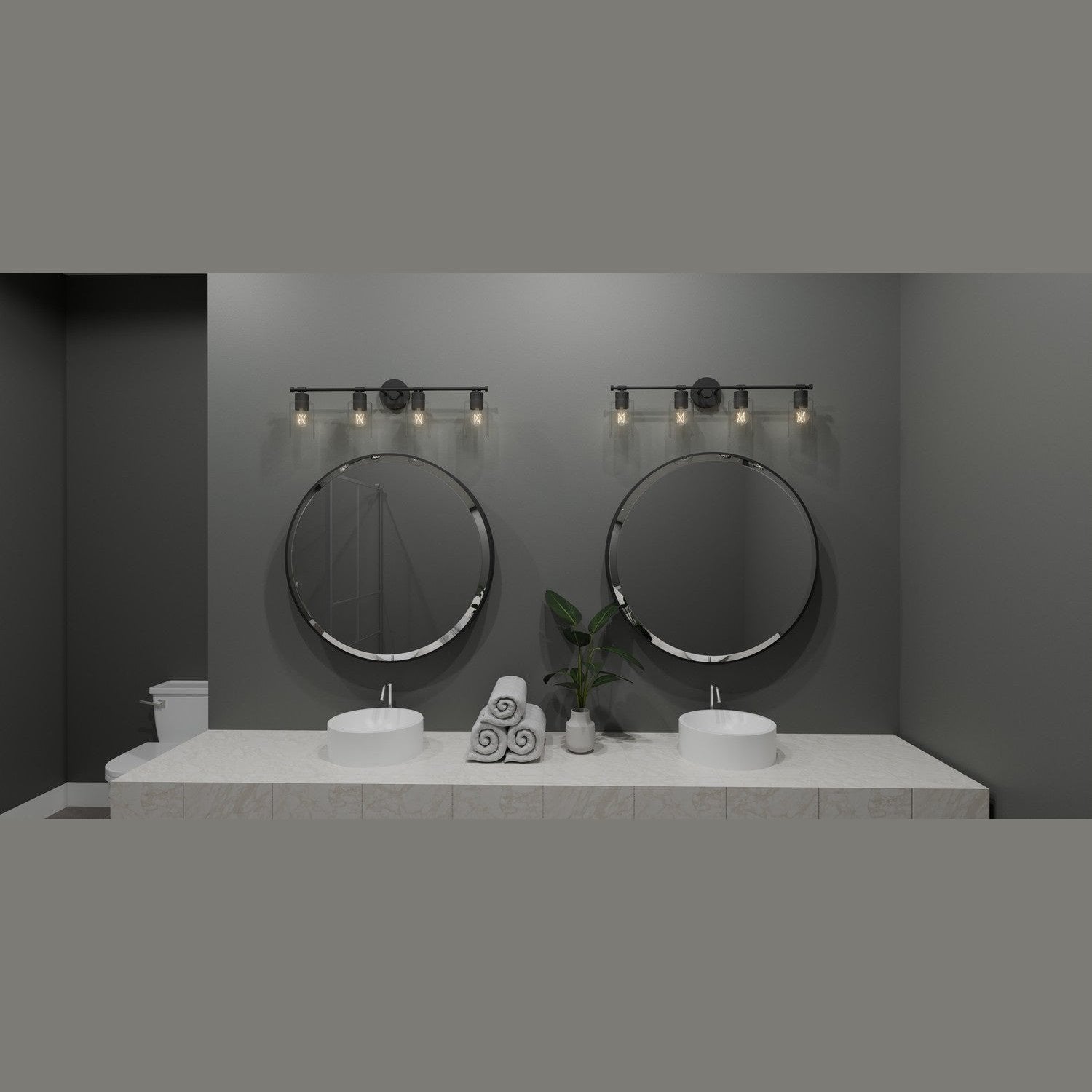 Quoizel - CAP8632MBK - Four Light Bath - Caputo - Matte Black