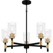 Quoizel - CAY5028MBK - Five Light Chandelier - Carly - Matte Black
