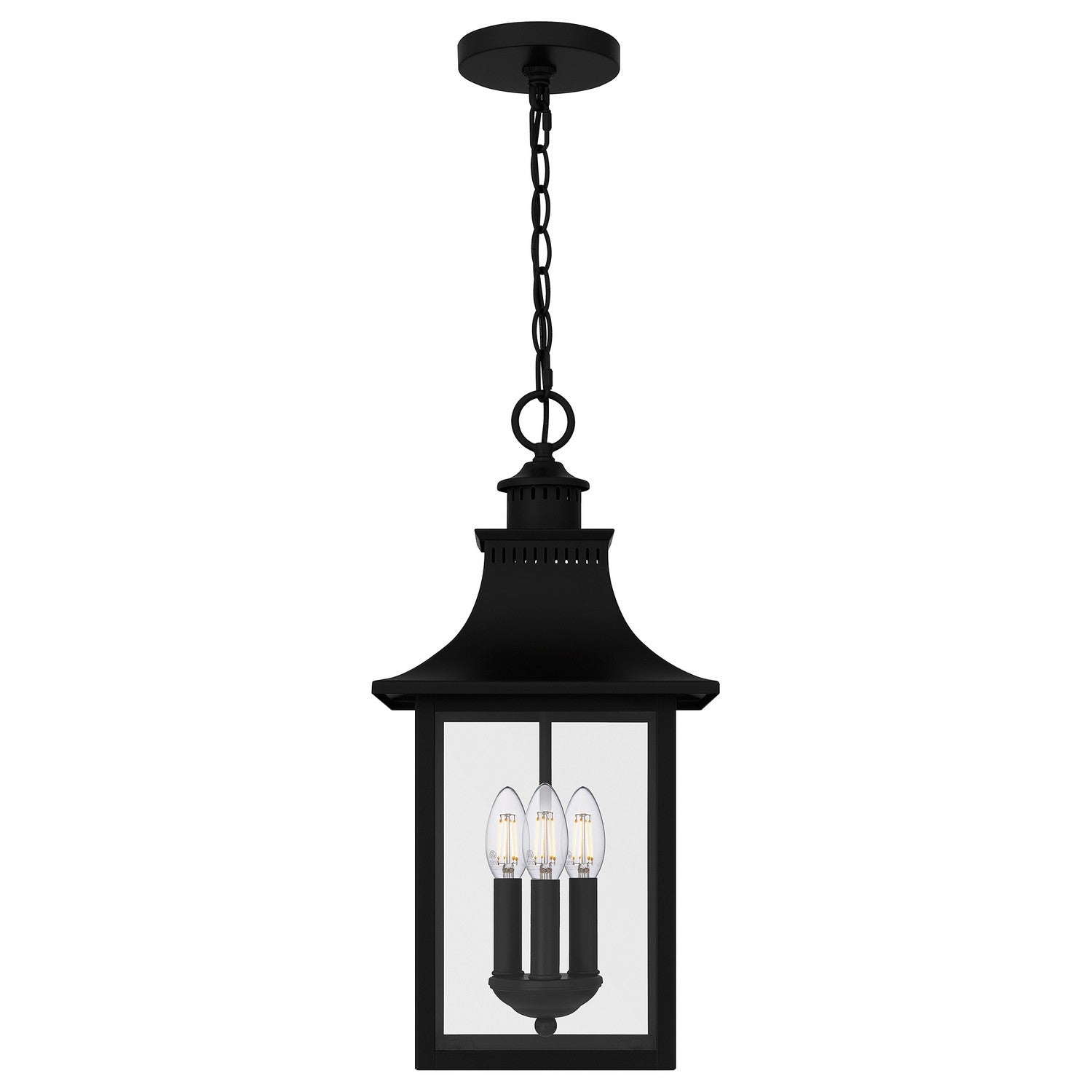 Quoizel - CCR1510K - Three Light Pendant - Chancellor - Mystic Black