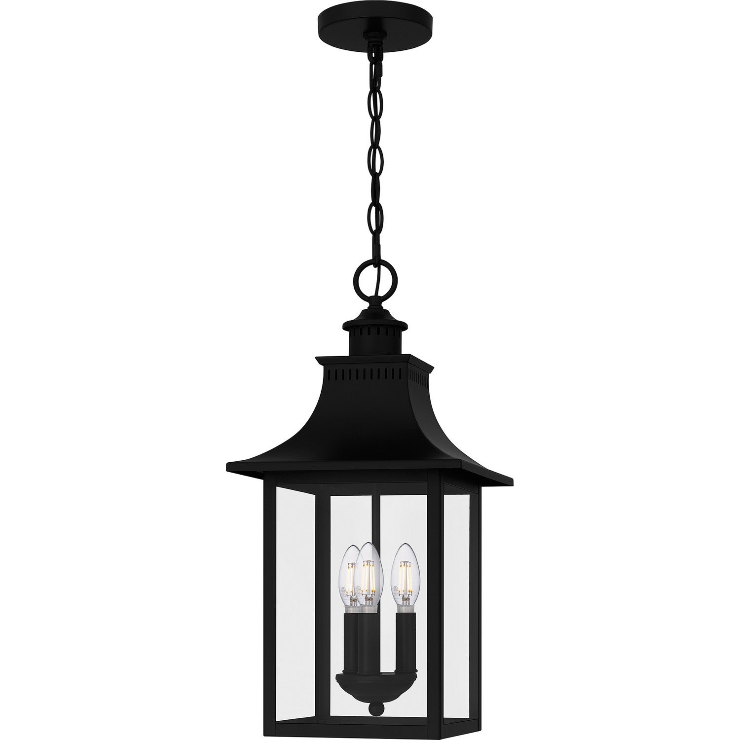 Quoizel - CCR1510K - Three Light Pendant - Chancellor - Mystic Black
