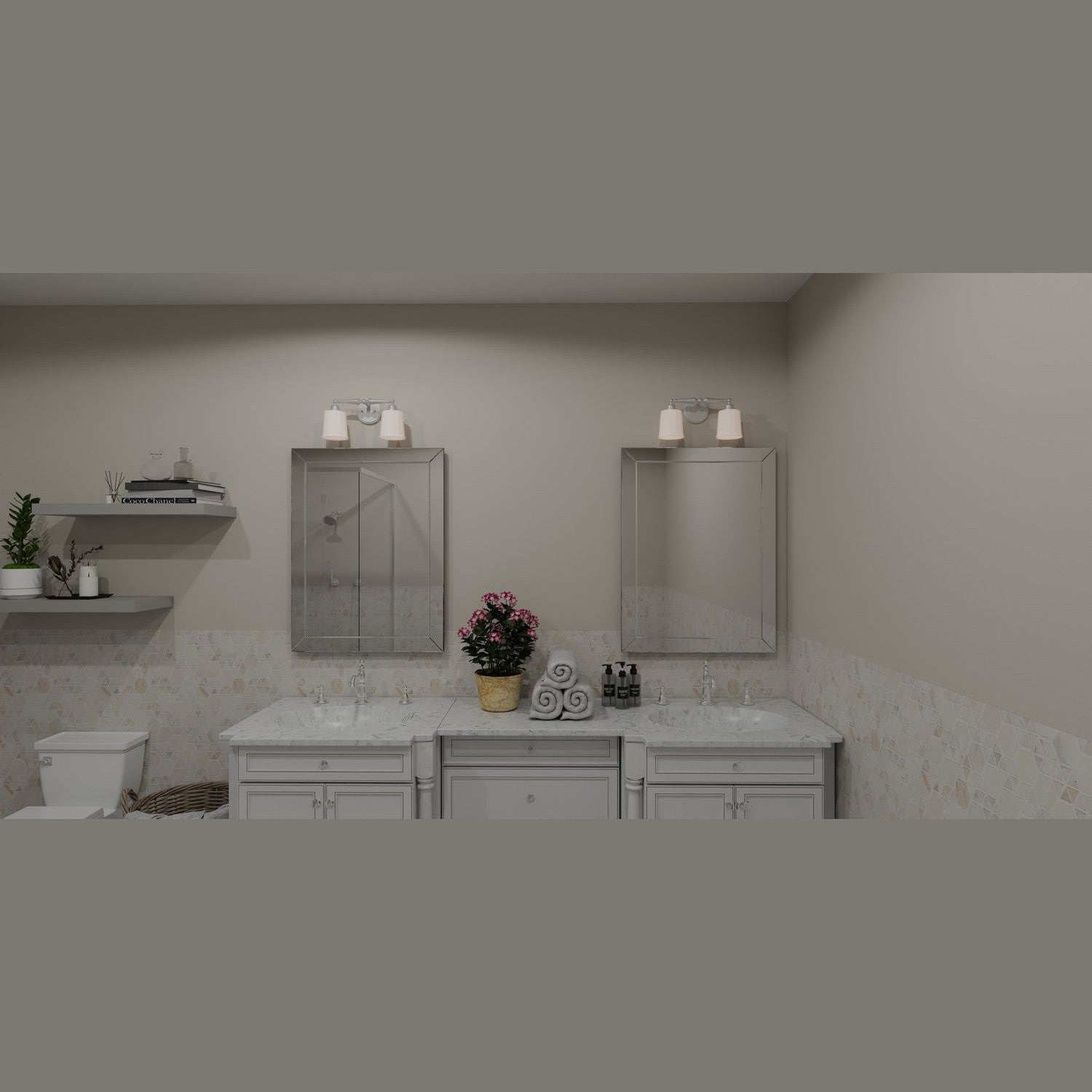 Quoizel - CEC8616BN - Two Light Bath - Cecilia - Brushed Nickel