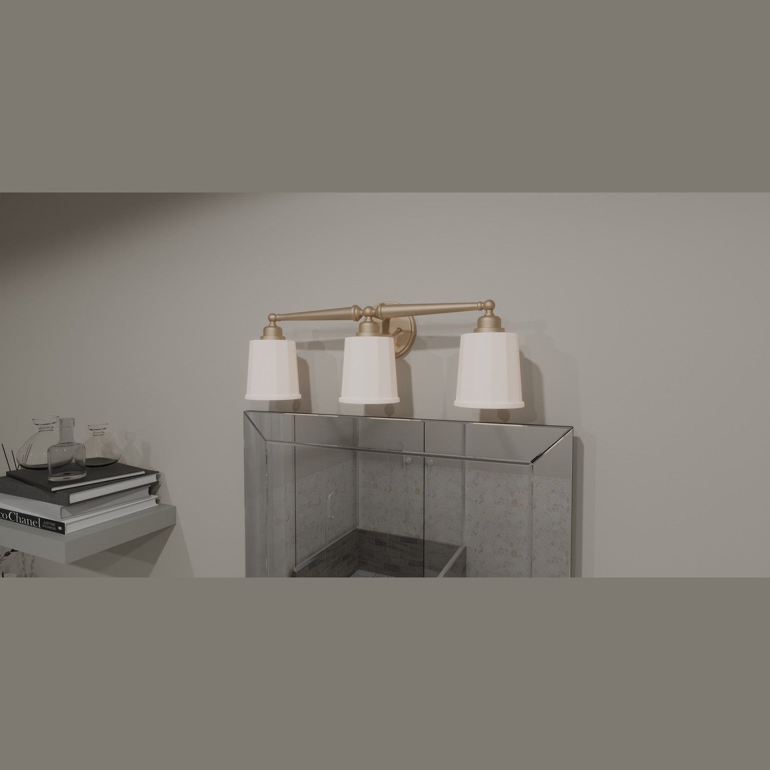 Quoizel - CEC8624BGD - Three Light Bath - Cecilia - Bronze Gold