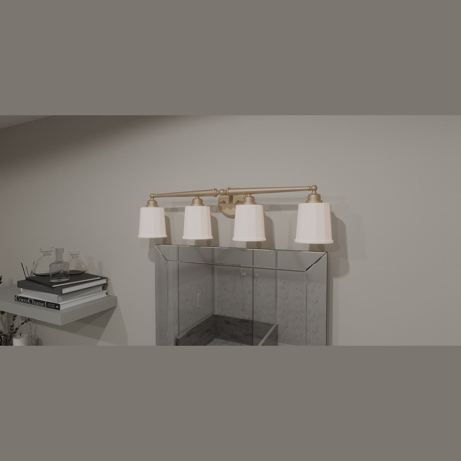 Quoizel - CEC8632BGD - Four Light Bath - Cecilia - Bronze Gold