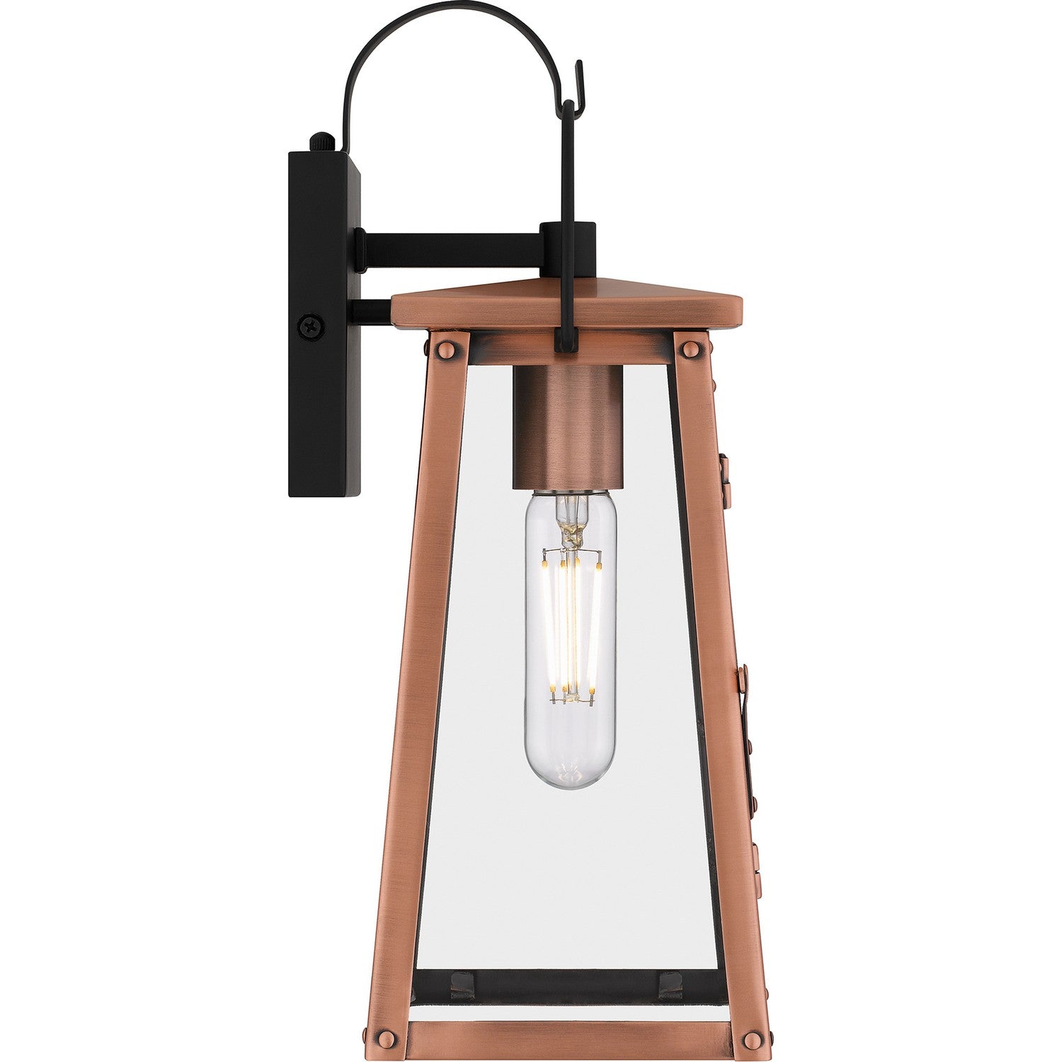 Quoizel - CLN8405AC - One Light Outdoor Wall Mount - Carolina - Aged Copper