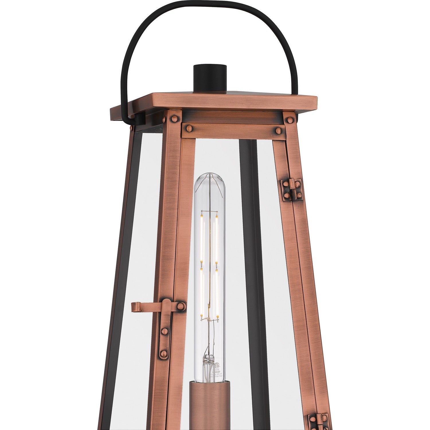 Quoizel - CLN9007AC - One Light Outdoor Post Mount - Carolina - Aged Copper