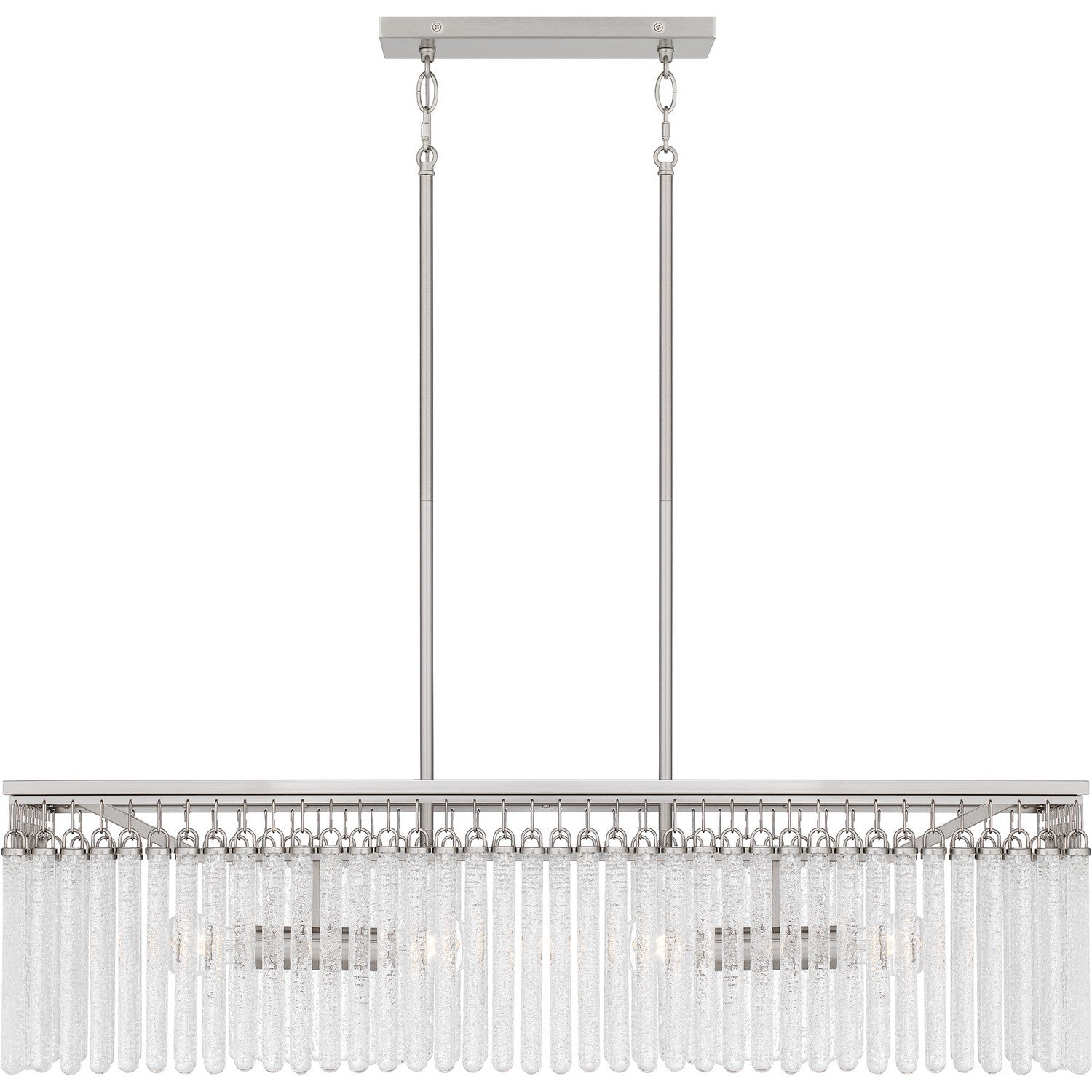 Quoizel - CMI438BN - Four Light Linear Chandelier - Camilla - Brushed Nickel