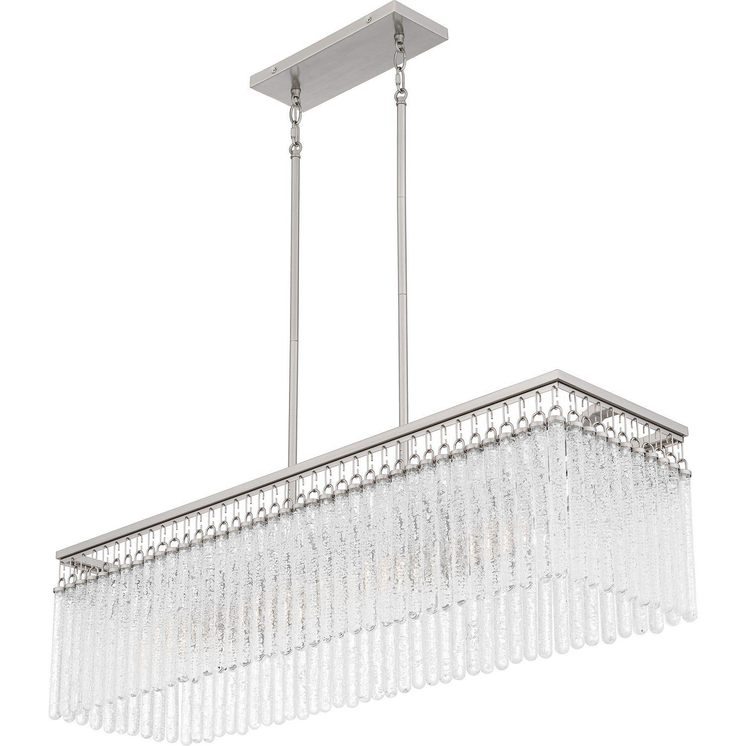 Quoizel - CMI438BN - Four Light Linear Chandelier - Camilla - Brushed Nickel