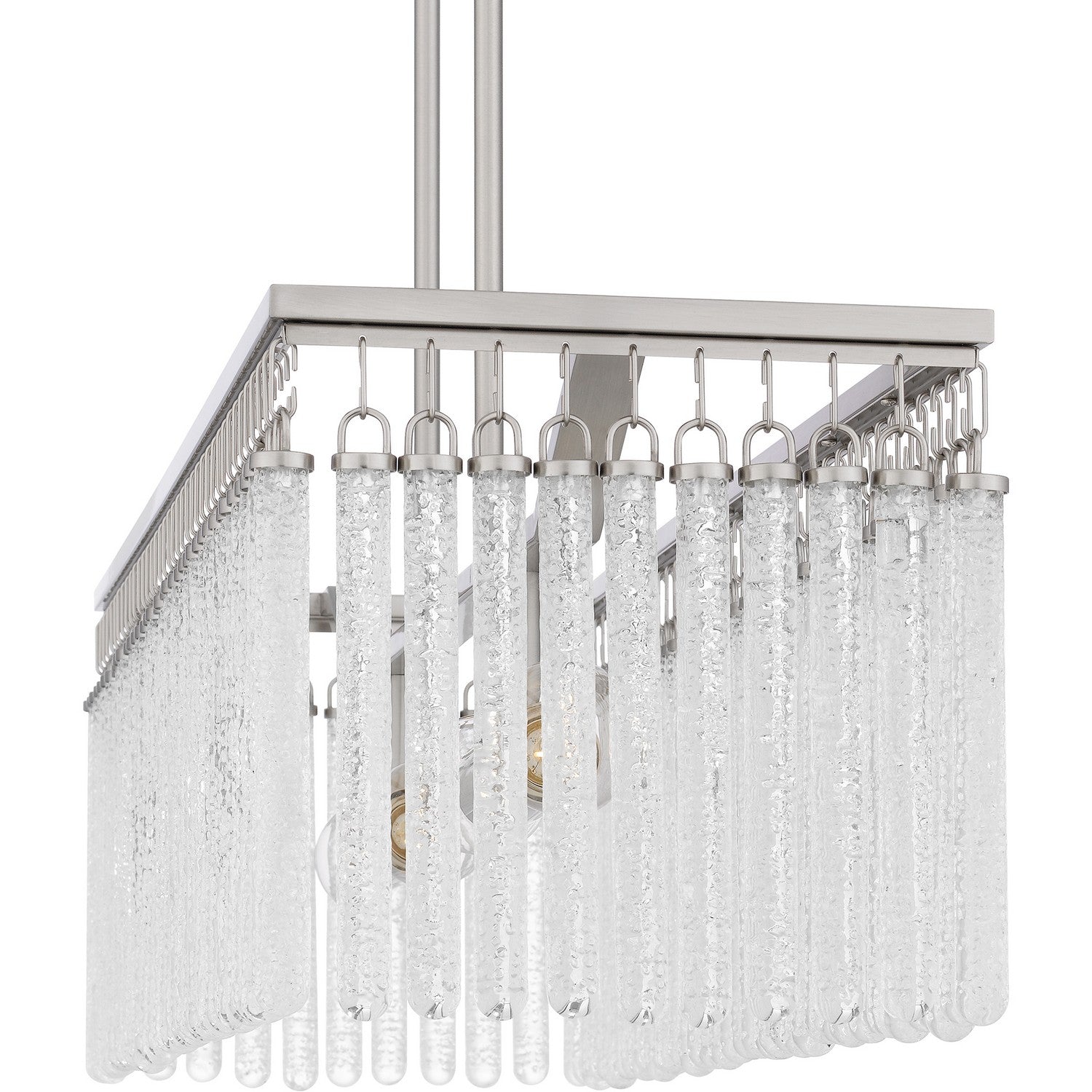 Quoizel - CMI438BN - Four Light Linear Chandelier - Camilla - Brushed Nickel
