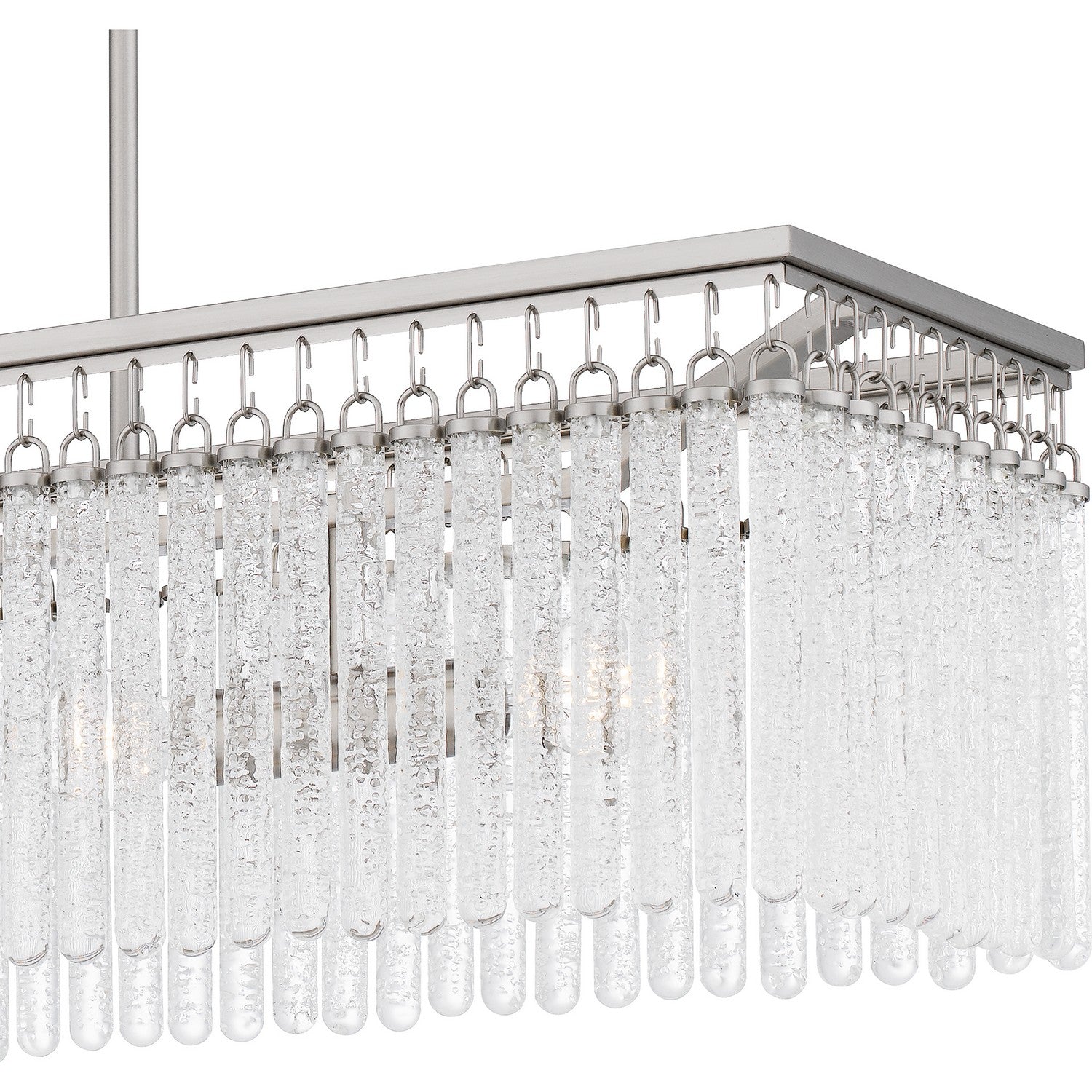 Quoizel - CMI438BN - Four Light Linear Chandelier - Camilla - Brushed Nickel