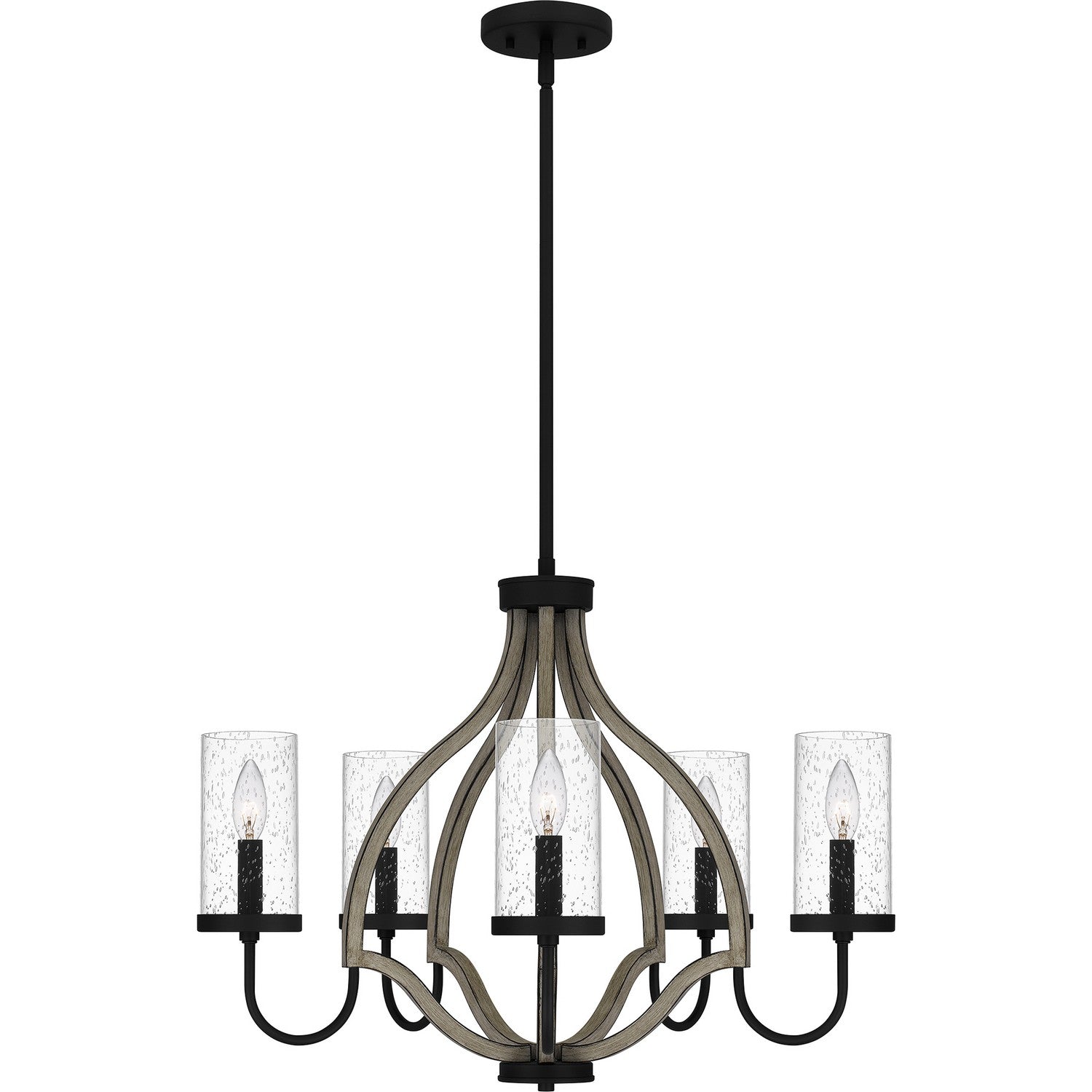 Quoizel - CNE5026MBK - Five Light Chandelier - Cornelia - Matte Black