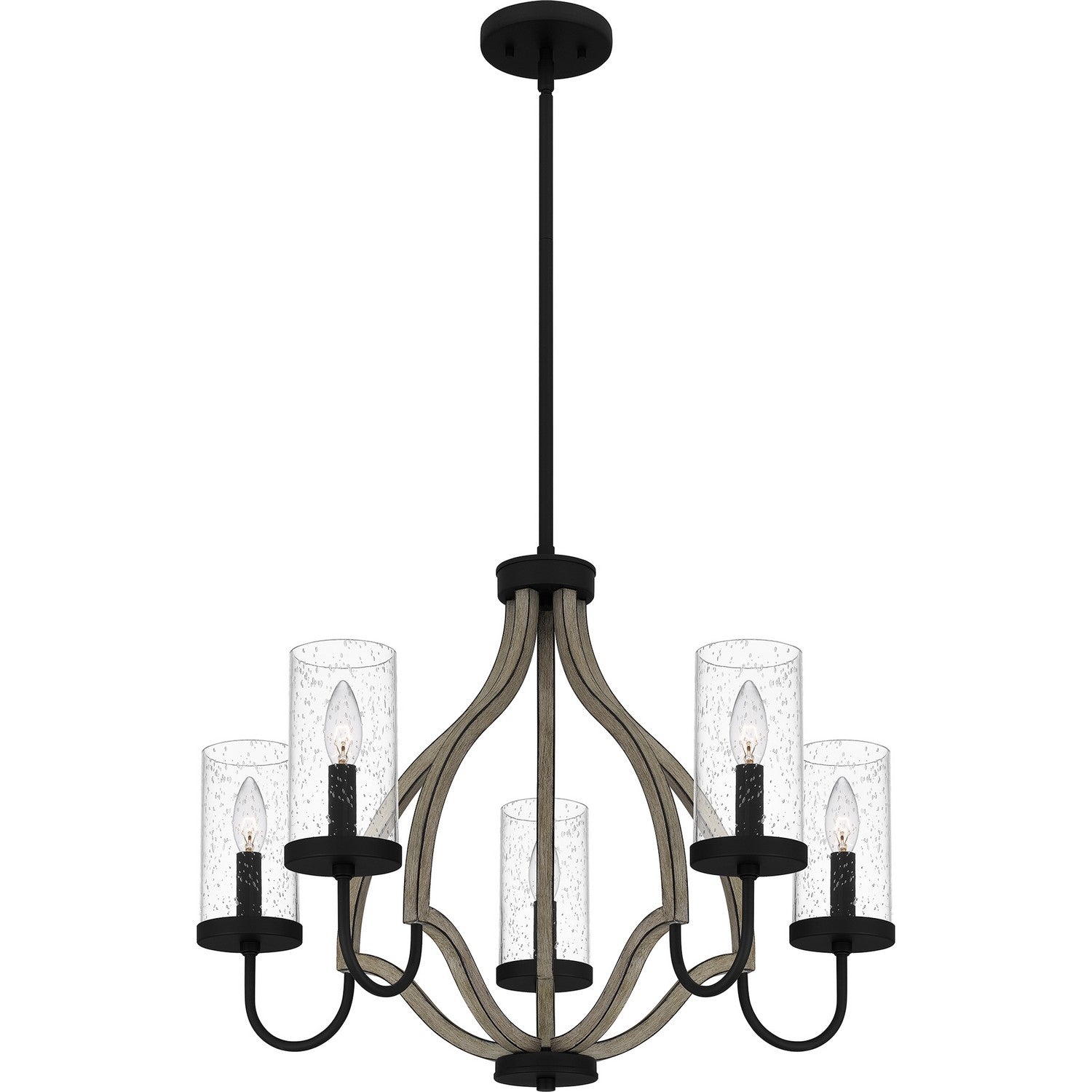 Quoizel - CNE5026MBK - Five Light Chandelier - Cornelia - Matte Black