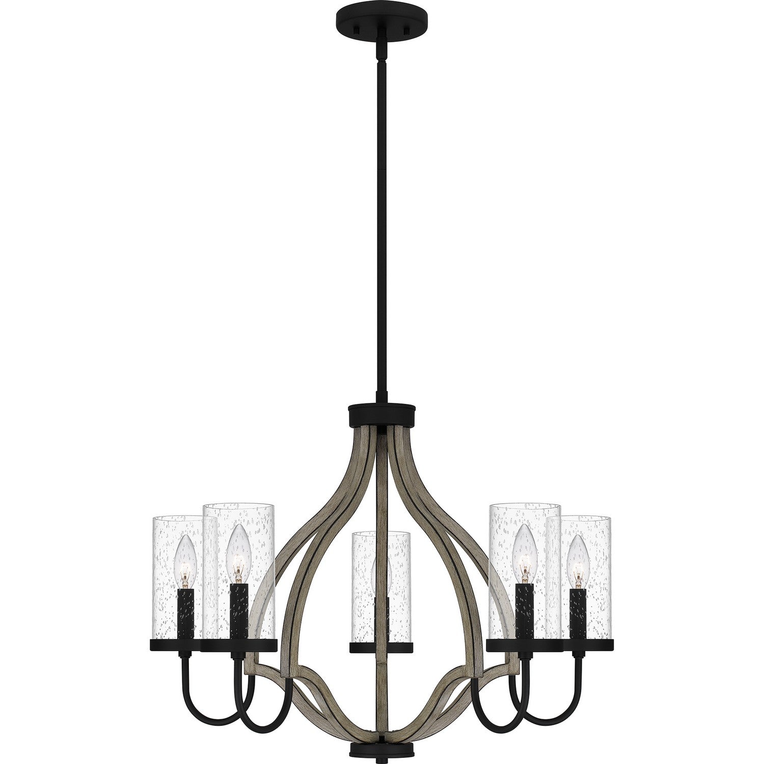 Quoizel - CNE5026MBK - Five Light Chandelier - Cornelia - Matte Black