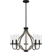 Quoizel - CNE5026MBK - Five Light Chandelier - Cornelia - Matte Black