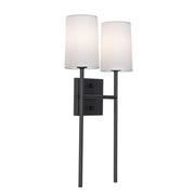 AFX Lighting - ROSS1020CBBK - Two Light Wall Sconce - Rose - Black