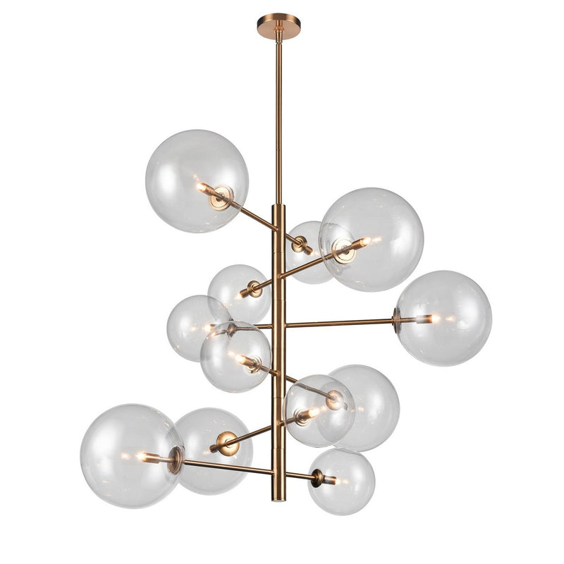 Avenue Lighting - HF4212-AB - 12 Light Chandelier - Delilah - Aged Brass