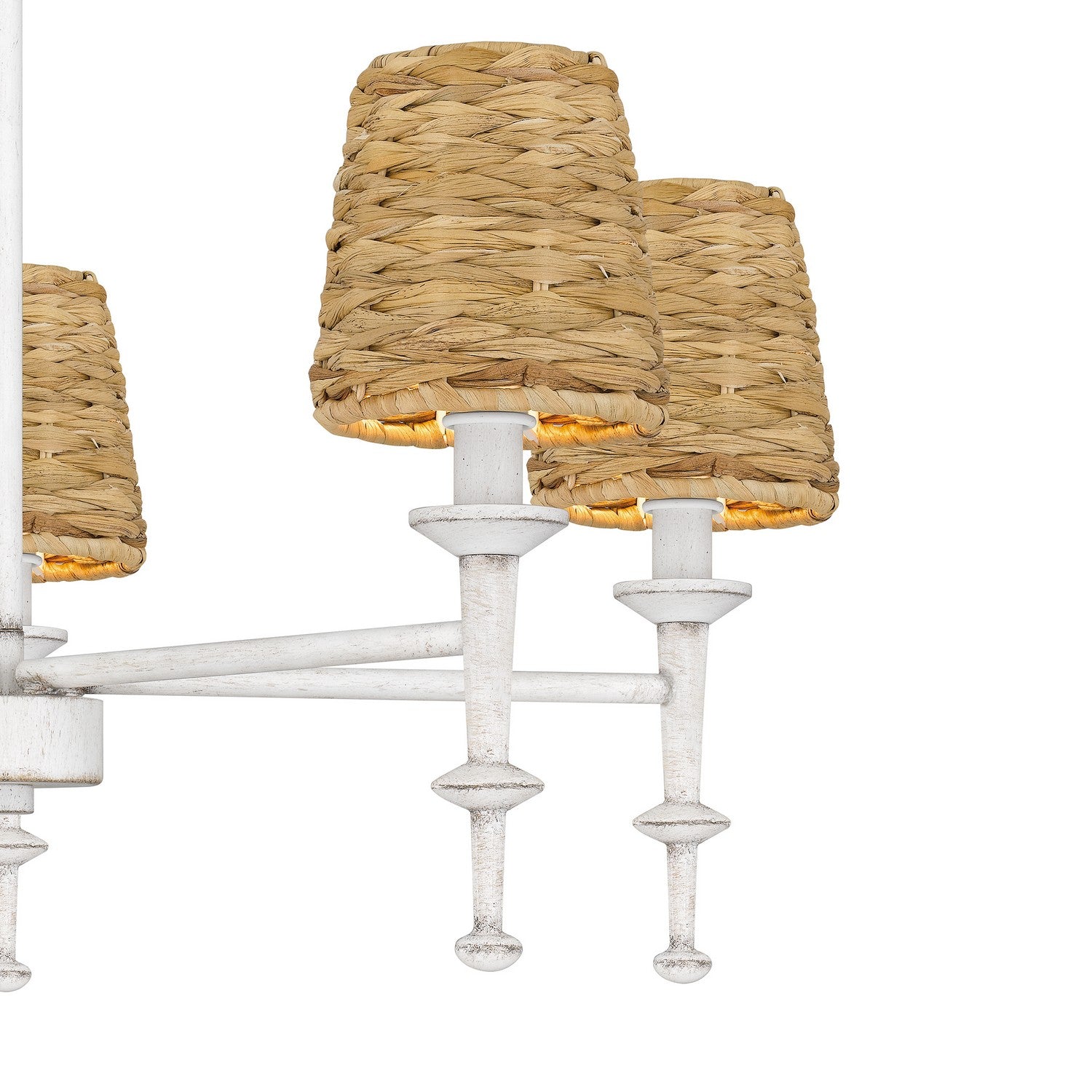 Quoizel - FLA5026AWH - Five Light Chandelier - Flannery - Antique White