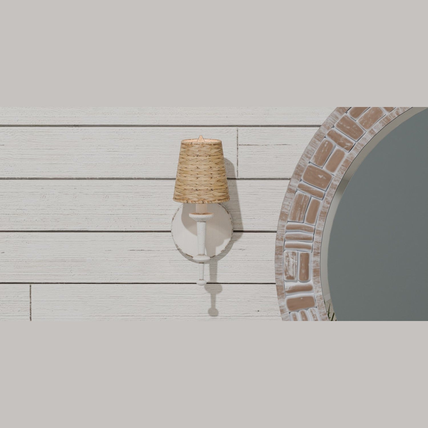 Quoizel - FLA8705AWH - One Light Wall Sconce - Flannery - Antique White