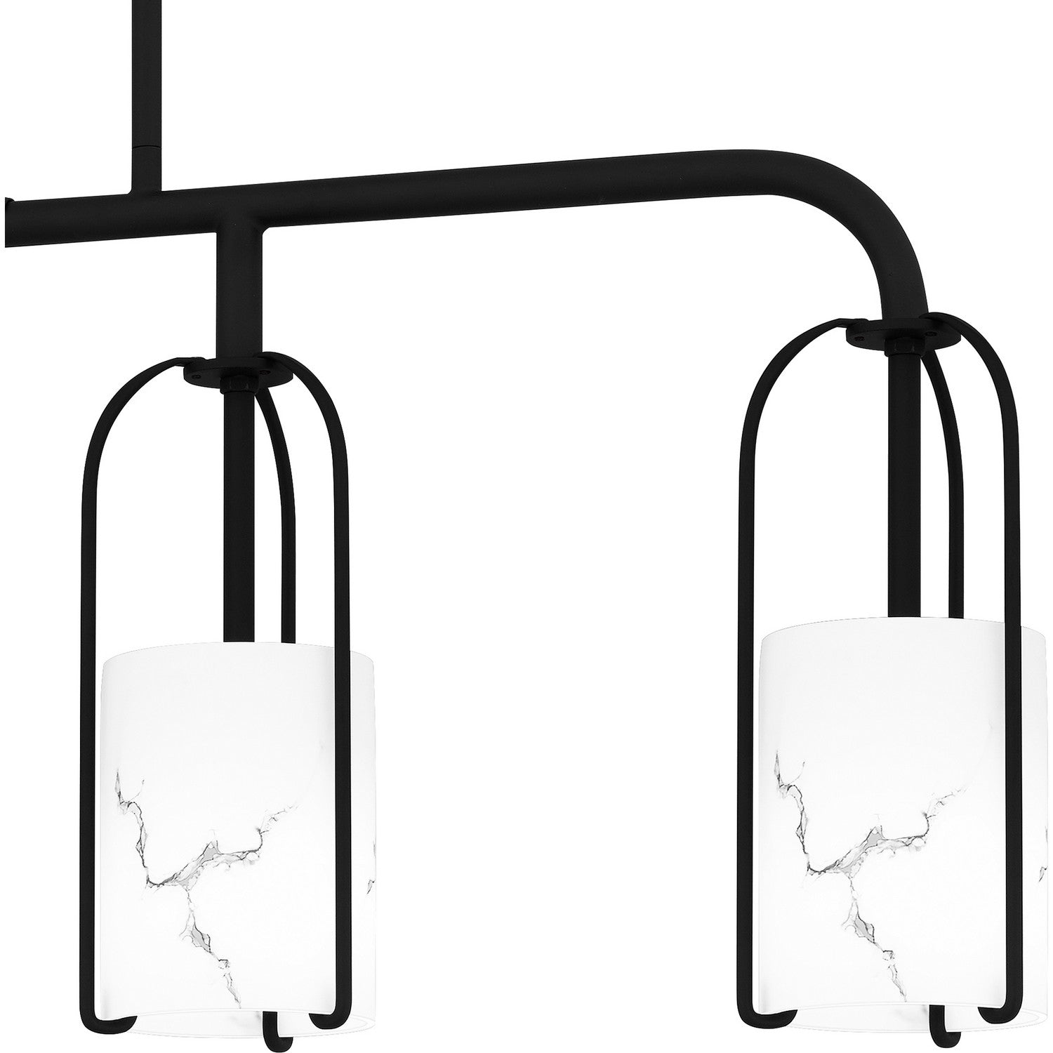 Quoizel - FRB438MBK - Four Light Linear Chandelier - Fairbanks - Matte Black