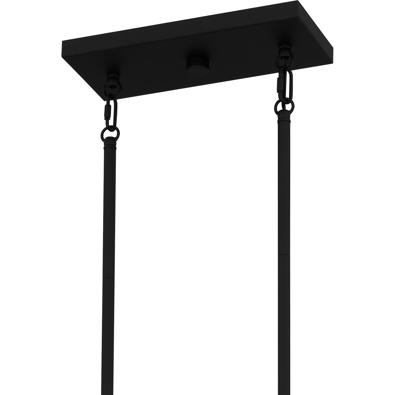 Quoizel - FRB438MBK - Four Light Linear Chandelier - Fairbanks - Matte Black