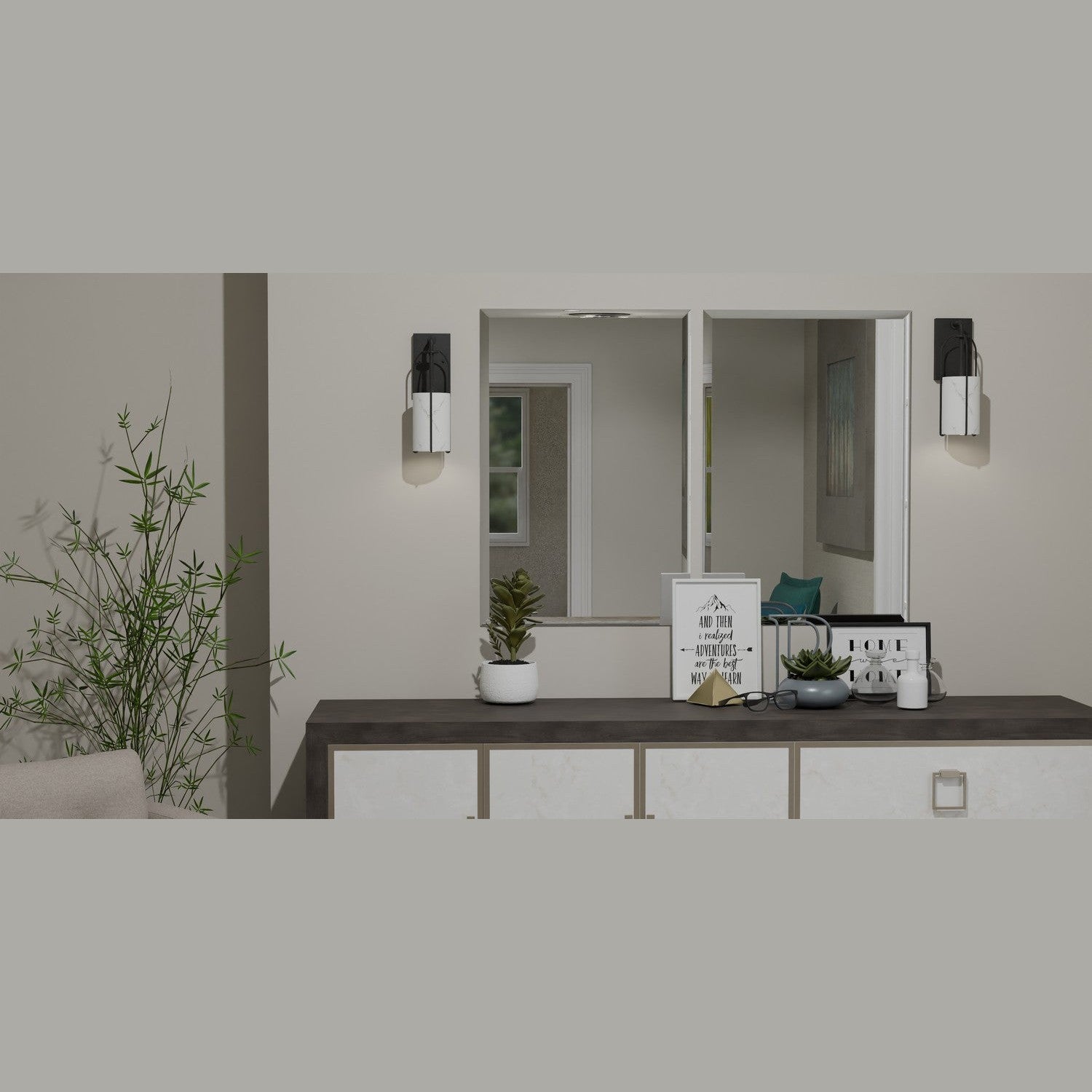 Quoizel - FRB8704MBK - One Light Wall Sconce - Fairbanks - Matte Black