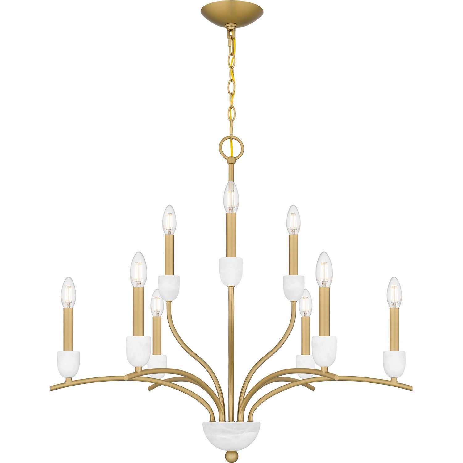 Quoizel - FRI5032AB - Nine Light Chandelier - Frida - Aged Brass