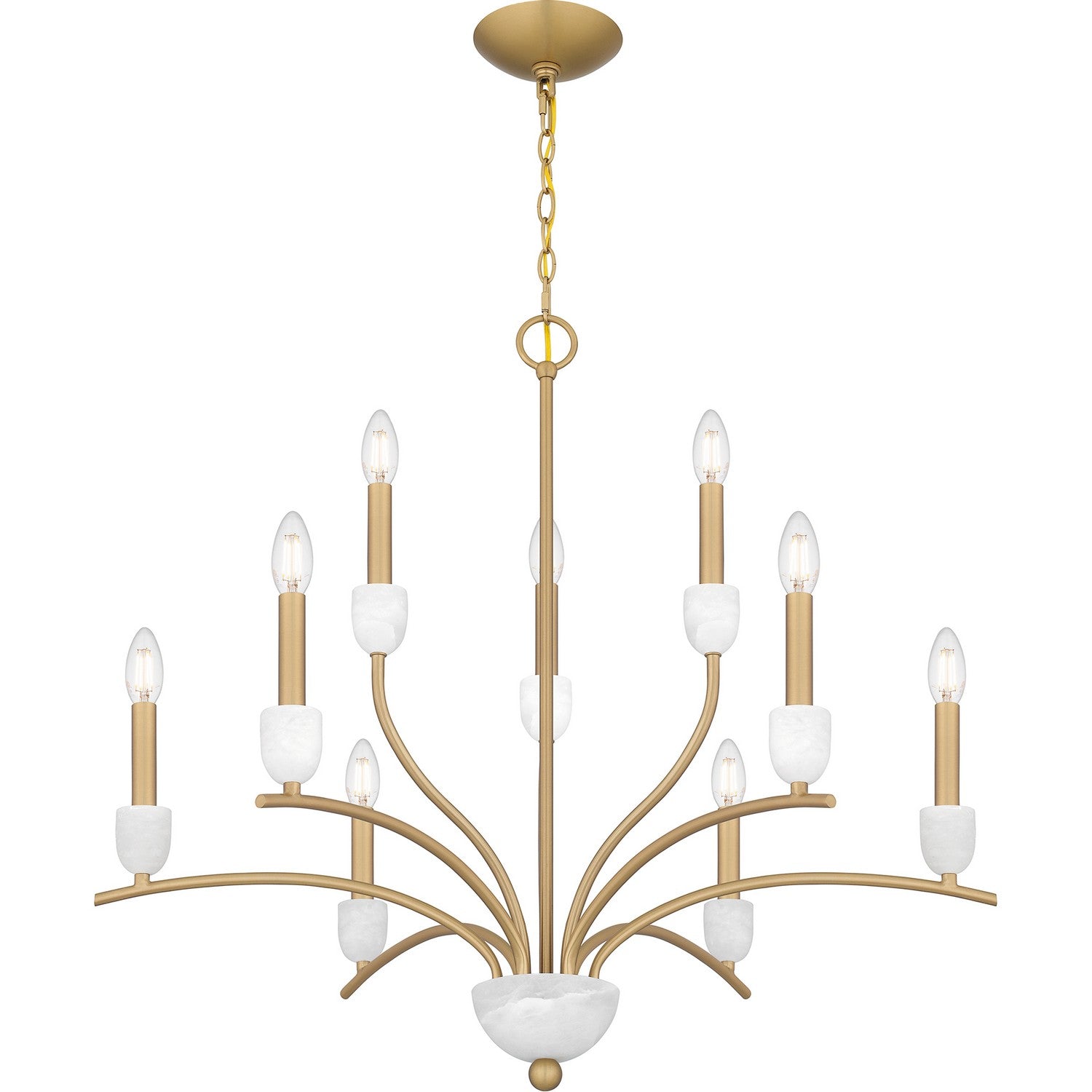 Quoizel - FRI5032AB - Nine Light Chandelier - Frida - Aged Brass